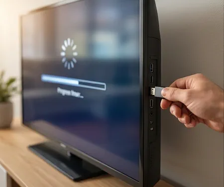 Software- und Firmware-Updates für TV-Geräte und Elektronik zur Optimierung von Funktionen und Leistung